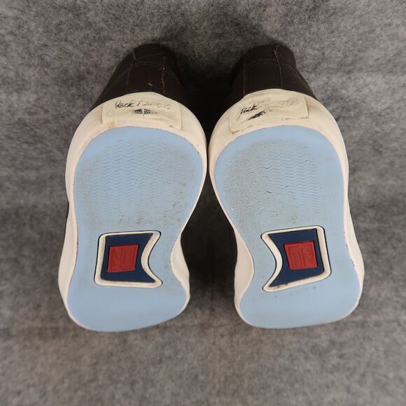 Converse Shoes Mens 8.5 Sneakers Jack Purcell Boat Mid Leather Brown Womens 10 - Picture 14 of 16